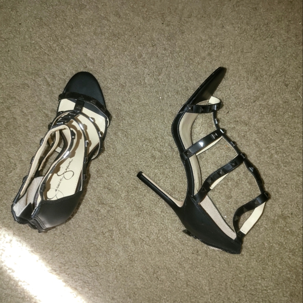 Strappy heels